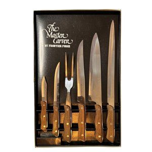 Vintage The Master Carver by Frontier Forge 6 Piece Knife Set
